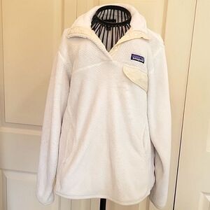 PATAGONIA POLARTEC White Pullover Size Medium